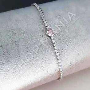 BYZYLYK ARGJEND ME GUR ZIRKON "DIZAJN ZEMRE"