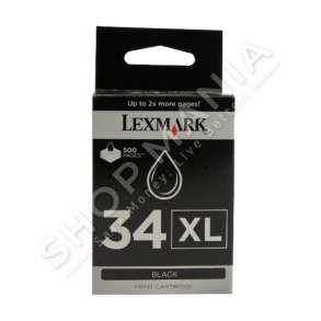 LEXMARK - ORIGJINALE KARTUÇË ME BOJË NGJYRË E ZEZË 18C0034E 34 XL RRETH 475 FAQE