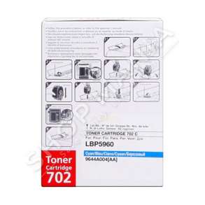 CANON -  TONER NGJYRË E KALTËR 702C 9644A004 CAPACITÀ 6000 FAQE