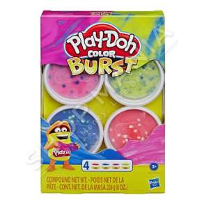 HASBRO - SET ME 4 PLASTELINA +3VJEC "PLAY-DOH COLOR BURST 1" - 5010993619092