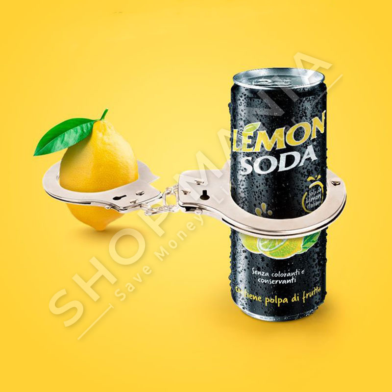 LEMON SODA - PIJE FRESKUESE E GAZUAR, ME LIMON - 4COPE x 330ML