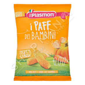 PLASMON - PATATINA TE BUTA ME KUNGULL & KARROTE 15G/+12MUAJSH "PAFF DEI BAMBINI ZUCCA E CAROTA" - 8001040200438