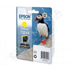 EPSON - KARTUÇË ME BOJË NGJYRË E VERDHË C13T32444010 T3244 RRETH 980 FAQE 14ML