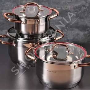 KAISA VILLA - SET KUZHINE ME 3 TENXHERE - 6924299366279