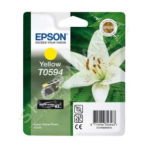EPSON - KARTUÇË ME BOJË NGJYRË E VERDHË C13T05944010 T0594 13ML