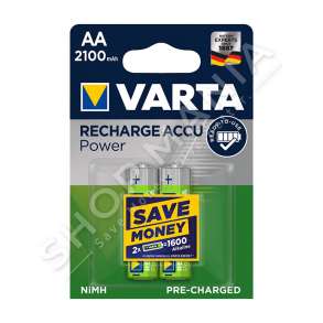 VARTA - BATERI RECHARGE ACCU POWER A+ 2100mAh, 1.2V