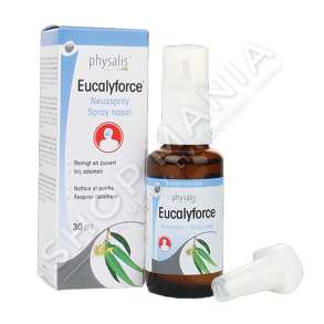 PHYSALIS - SPRAY NASAL ME UJE DETI & EUKALIPTUS PER TE QETESUAR/CLIRUAR RRUGET E SIPERME TE FRYMEMARRJES "EUCALYFORCE SPRAY NASAL" - 30ML