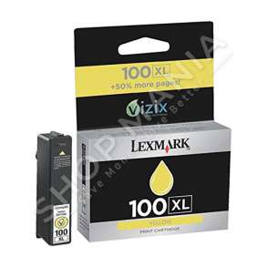 LEXMARK - ORIGJINALE KARTUÇË ME BOJË NGJYRË E VERDHË 14N1071E 100 XL RRETH 600 FAQE