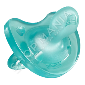 CHICCO - BIBERON FALLCO SILIKONI 1COPE/0-6MUAJSH "PHYSIO SOFT SOOTHER BLUE" - 8058664051861