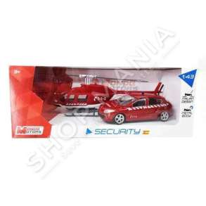 MONDO - MAKINE SECURITY & HELIKOPTER 1:43 +3VJEC "VEHICLE MONDO MOTORS SECURITY SPAIN HELICOPTER/CAR 18 1:43" - 8001011570096