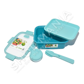 CURVER - TAS ME VAKUM 1.2L & SET SERVIRJE USHQIMI & ENE PER SALCE "SMART TO GO BLUE" - 3253920947017