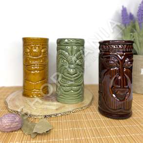 HENDI - SET 3 GOTA KOKTEJLI TIKI MUGS 250ML - 4038719008723