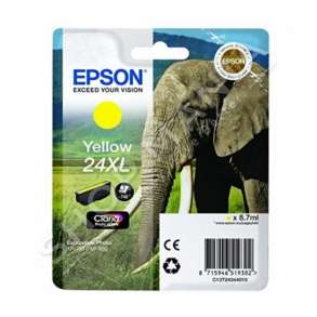 EPSON - KARTUÇË ME BOJË NGJYRË E VERDHË C13T24344010 T2434 RRETH 740 FAQE 8.7ML XL
