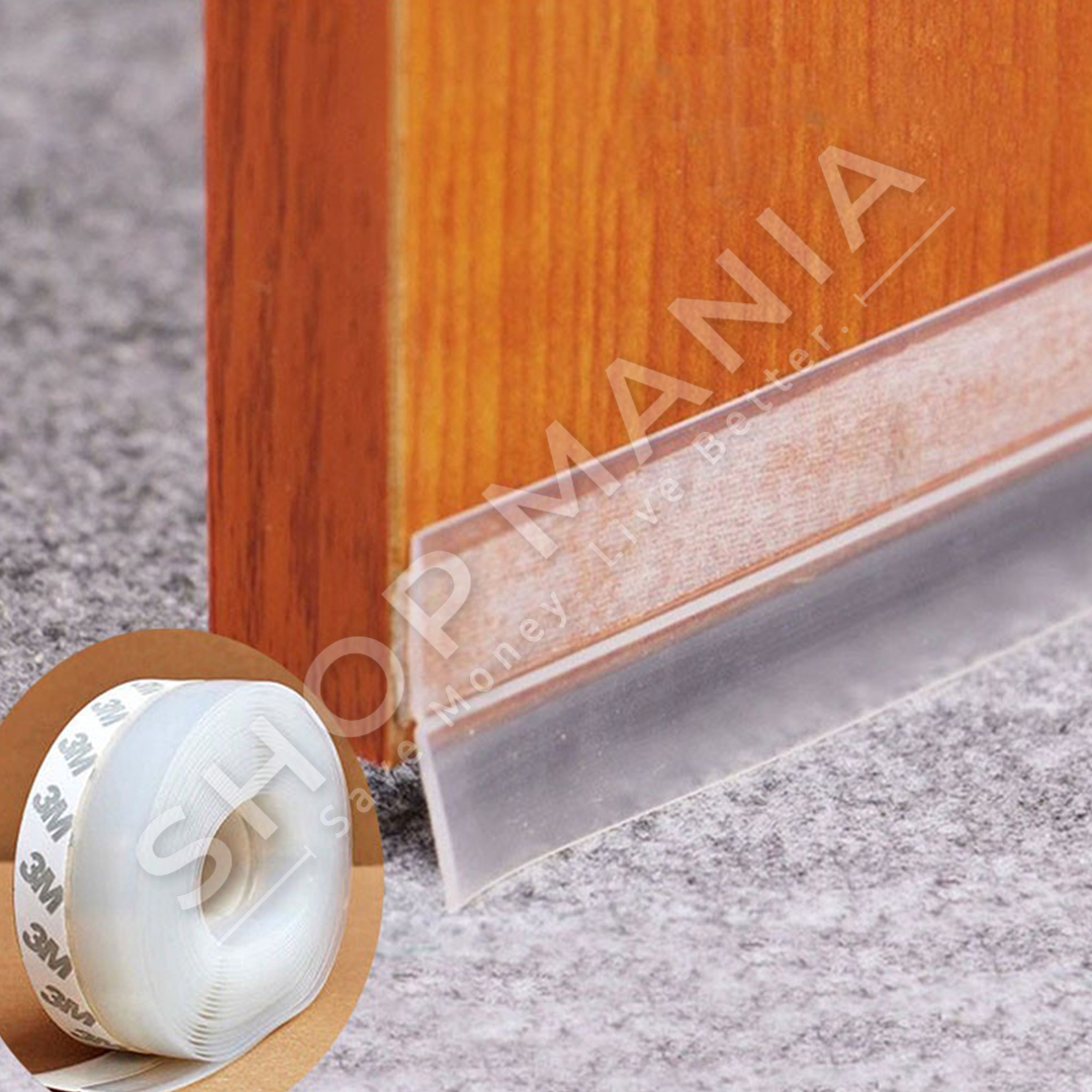 STICKER PER T'U VENDOSUR POSHTE DERES 1MX35MM "SILICONE SEAL STRIP DOOR STRIP BOTTOM FOR DOORS SILICONE STICKER AND ADHESIVE WINDOW/DOOR TAPE"