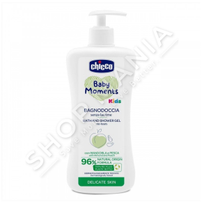 CHICCO - XHEL DUSHI 500ML/+0MUAJSH "BABY MOMENTS BATH AND SHOWER GEL KIDS" - 8058664129386